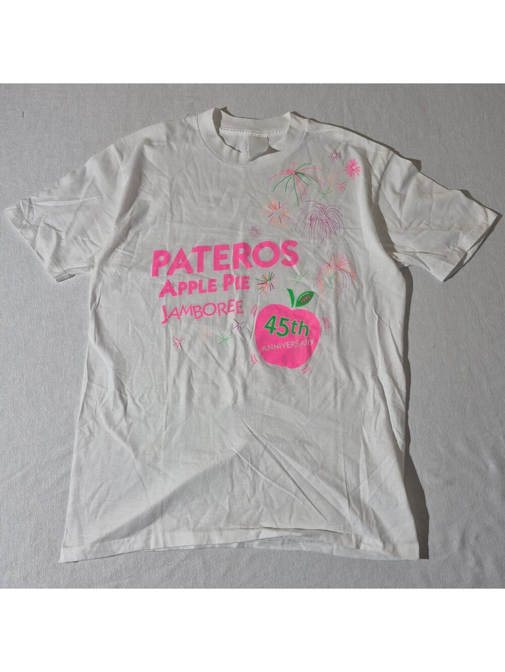 Vintage 90s Pateros Apple Pie Jamboree L Large Washington white T-shirt